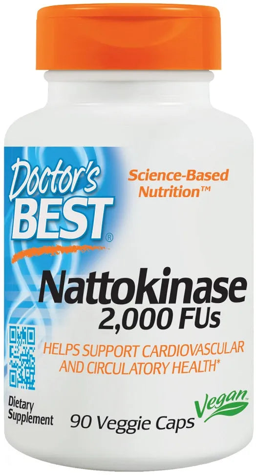 Nattokinase 2000 FUs - 90 vcaps - Doctor’s Best - Papildai