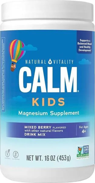 Natural Calm Kids Mixed Berry - 453g - Vitality - Papildai