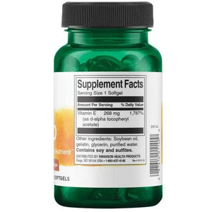 Natural E-400 - Vitaminai - 400 IU - 268 mg - N100 - Swanson - Papildai