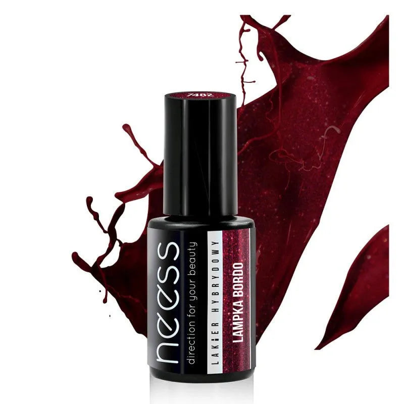 NEESS Hybrid Lacquer 7482 raudona sztos 4ml - Kosmetika