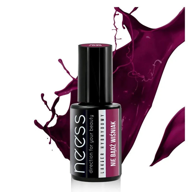 NEESS Hybrid Nail Polish 7530 Ruby Scandal 4ml - Kosmetika
