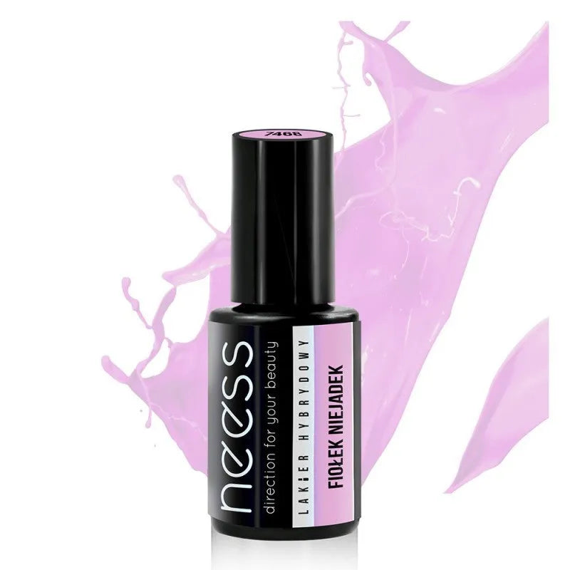 NEESS Hybrid Rubber Lacquer 7468 Violet Niejadek 4ml skaistalai - Kosmetika