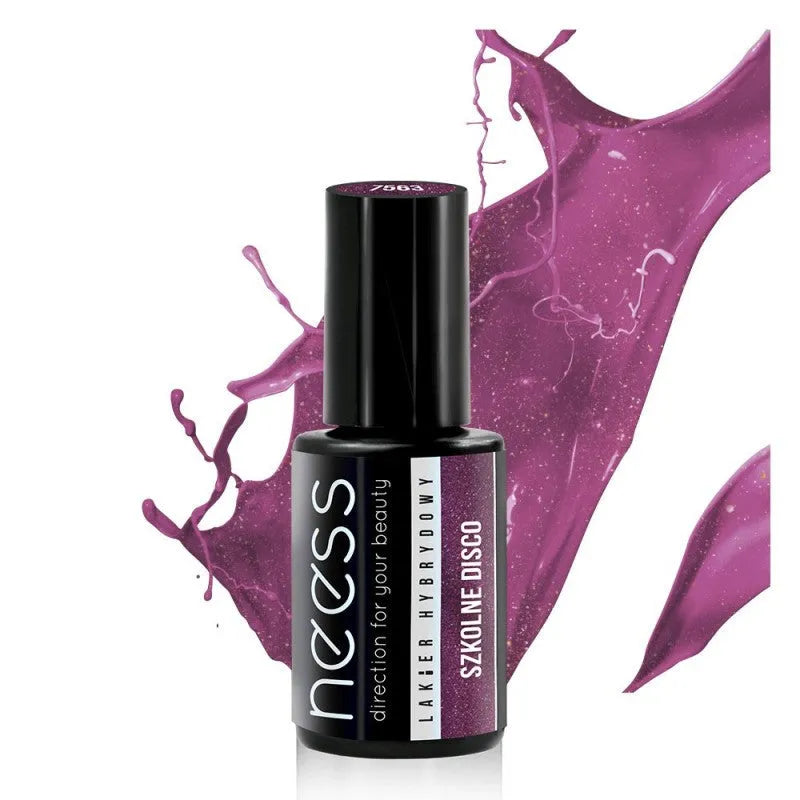NEESS Hybrid Rubber Lacquer 7563 Mokyklos Diskoteka 4ml - Kosmetika