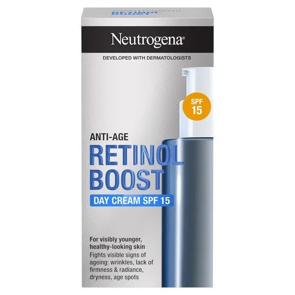 NEUTROGENA Retinol Boost Anti-Aging Cream Anti-Age SPF15 Dieninis kremas 50ml - Kosmetika