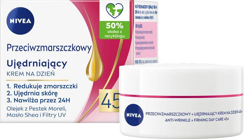 NIVEA 45+ Firming anti-wrinkle day cream 50 ml - Kosmetika