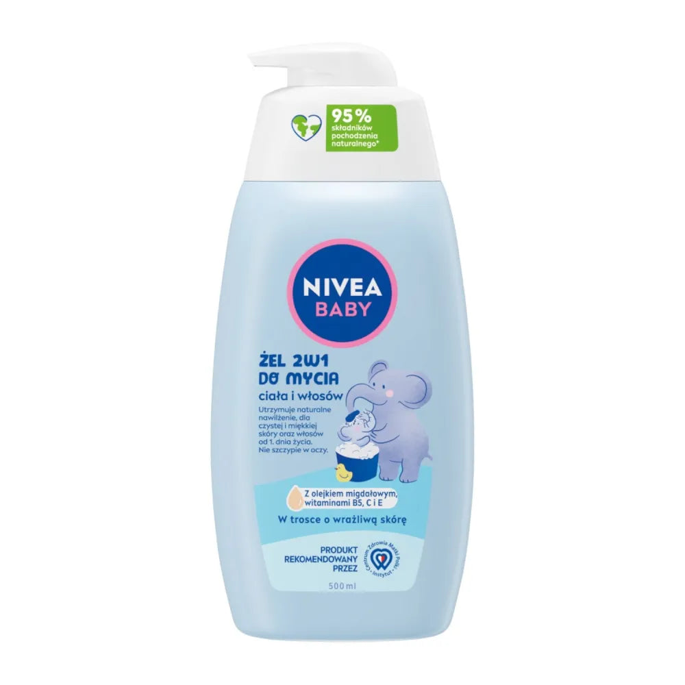 NIVEA BABY body/wash gel 500ml - Vaikui ir mamai