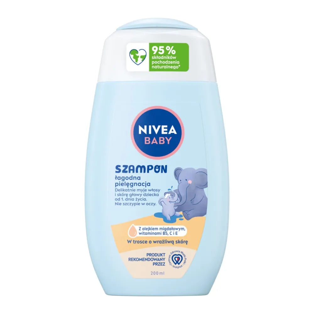 NIVEA BABY Gentle Shampoo 200ml - Vaikui ir mamai