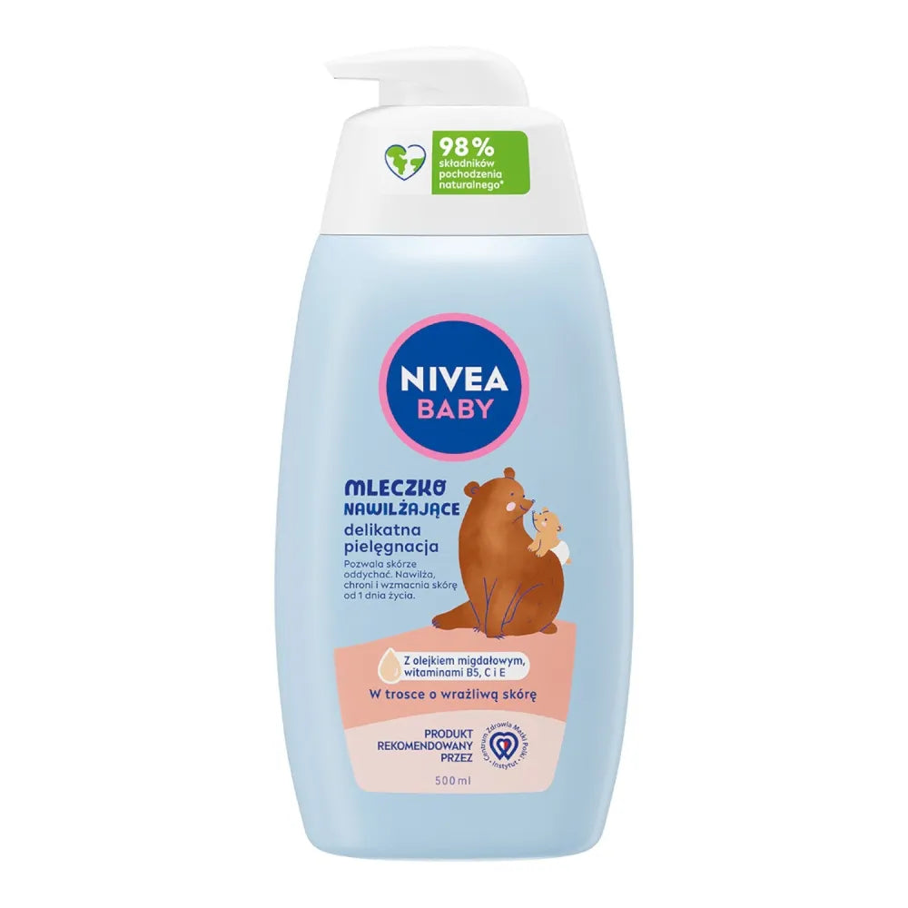 NIVEA BABY Moisturizing Milk. 500ml - Vaikui ir mamai