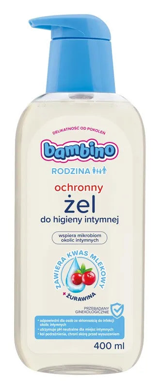 NIVEA BAMBINO FAMILY Intimate Gel 400ml Cranberry - Vaikui ir mamai