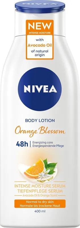 Nivea Body Energizing Moisturizing Lotion Orange Blossom 48H for normal to dry skin 400ml - Kosmetika