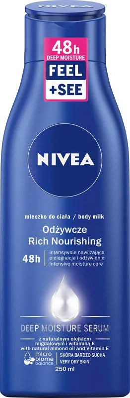 Nivea Body Nourishing Milk 250ml - Kosmetika