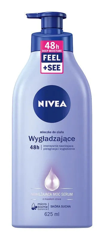 Nivea Body Smoothing Milk - Pompa 625ml - Kosmetika