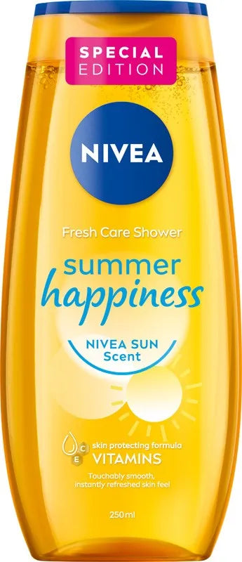 NIVEA Care Shower Gel Summer Happiness Sun - Limited Edition 250 ml. - Kosmetika
