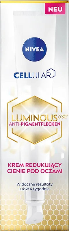 Nivea Cellular Luminous 630 akių šešėlių mažinimo kremas 15ml - Kosmetika