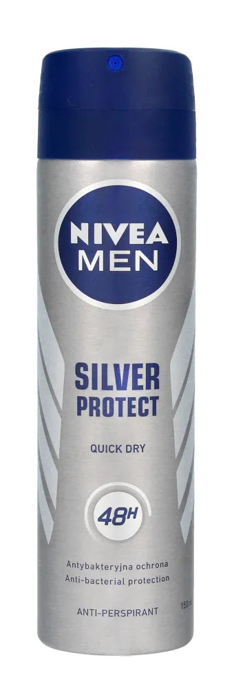 Nivea Deodorant SILVER PROTECT DYNAMIC POWER men’s spray 150ml - Kosmetika