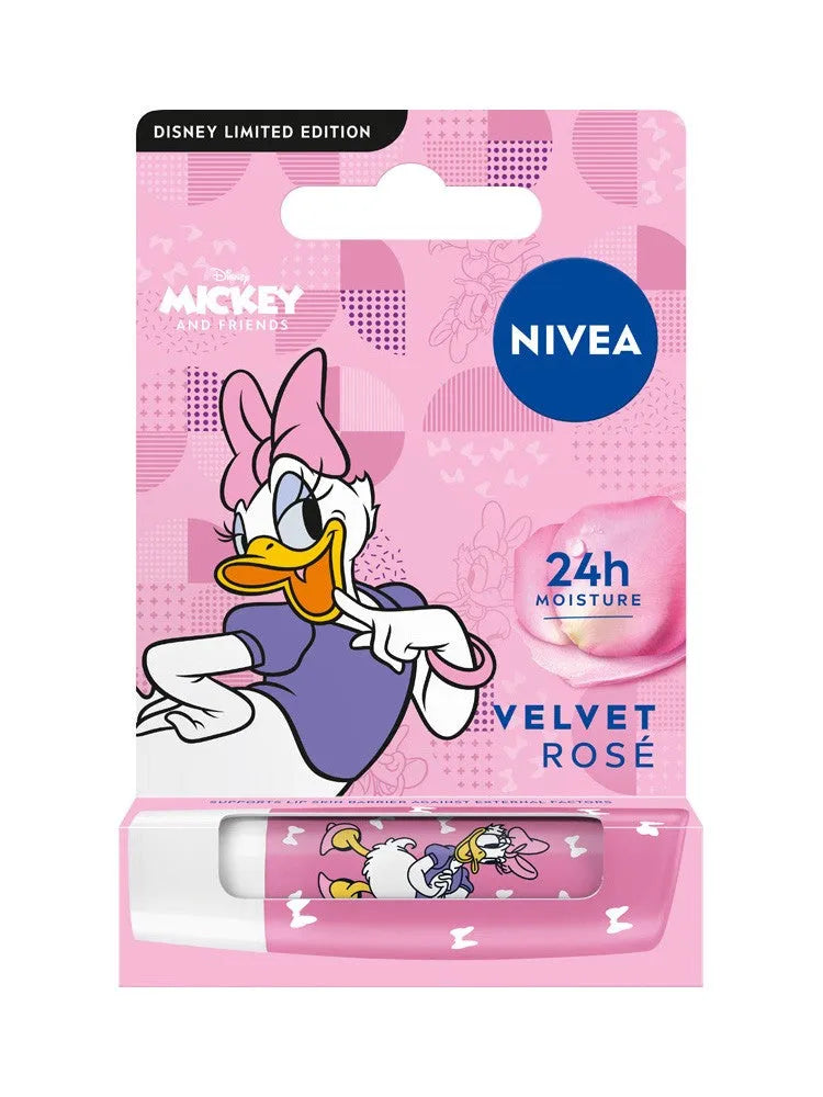NIVEA Disney Nurturing Lipstick - Velvet Rose Daisy Duck - Limited Edition 4.8 g - Vaikui ir mamai