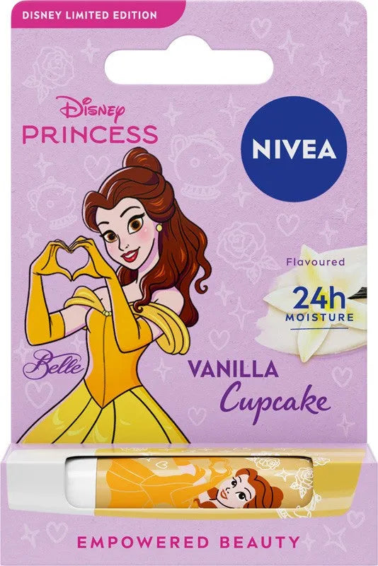 NIVEA Disney Princess Nurturing Lipstick Vanilla Cupcake Belle - Limited Edition 4.8 g - Vaikui ir mamai