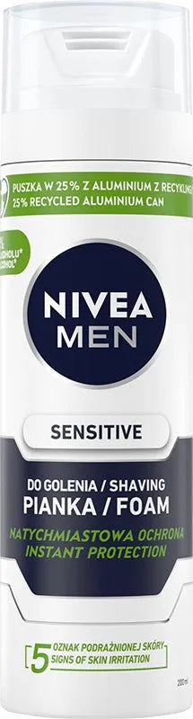 NIVEA FOR MEN Raminančios skutimosi putos 200 ml - Kosmetika