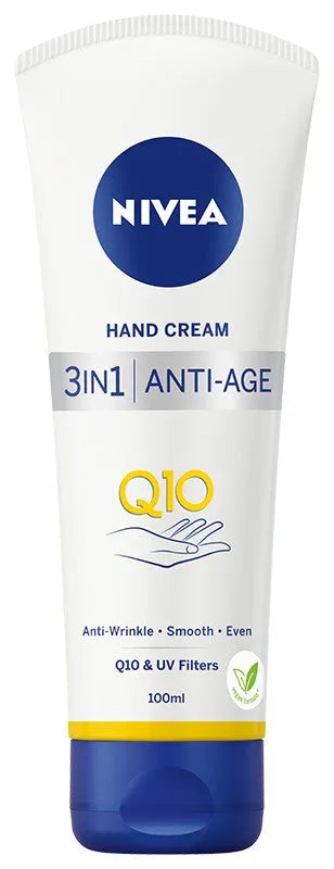NIVEA Hand Cream 3in1 Ant-Age Q10 100ml - Kosmetika