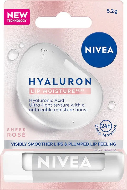 NIVEA lip balm Hyal. Sheer Rose - Kosmetika