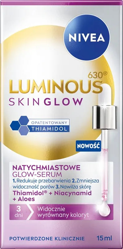 NIVEA Luminous Even Glow Serum 15 ml. - Kosmetika
