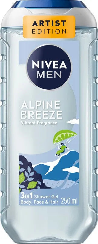 NIVEA MEN Alpine Breeze 3-in-1 Shower Gel 250 ml - Kosmetika