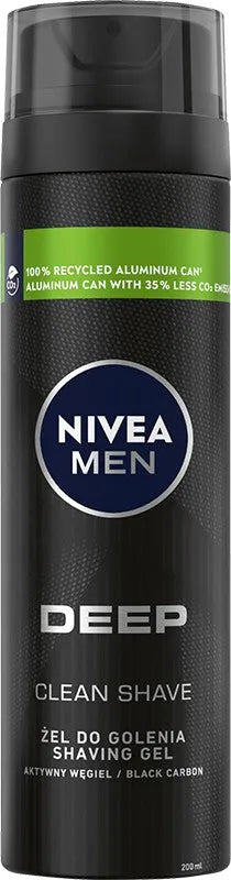 NIVEA MEN DEEP CLEAN shaving gel 200ml - Kosmetika