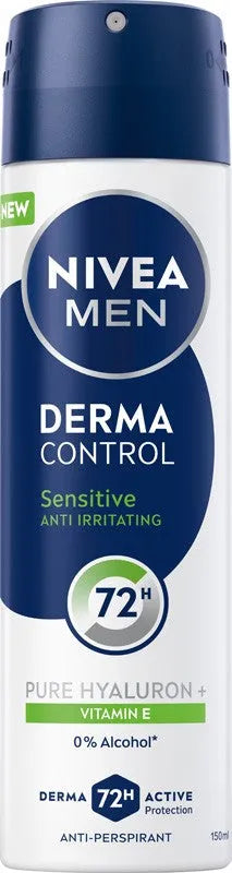NIVEA Men Derma Control Sensitive Antiperspirant Spray 150 ml - Higiena