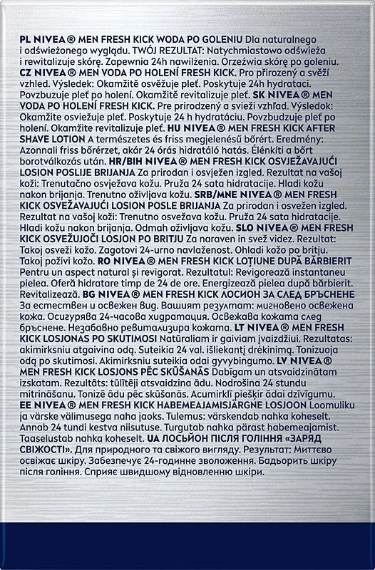 NIVEA Men Fresh Kick po skutimosi losjonas 100 ml - Kosmetika