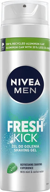 NIVEA MEN Fresh Kick Shaving Gel 200ml - Kosmetika