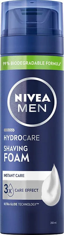 NIVEA MEN Hydro Care skutimosi putos 200 ml - Kosmetika
