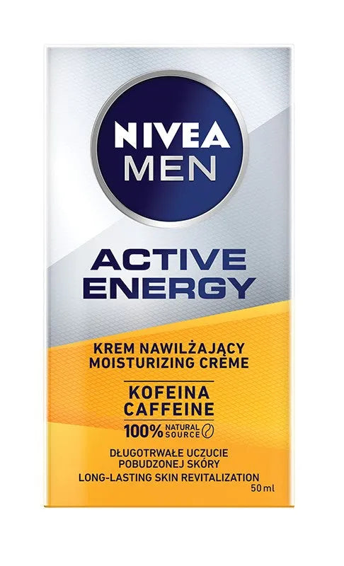 NIVEA MEN Moisturizing Face Cream Active Energy 50 ml - Kosmetika