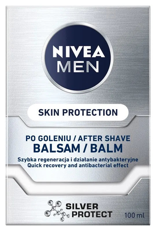 Nivea Men Regeneruojantis po skutimosi balzamas SILVER PROTECT 100ml - Kosmetika