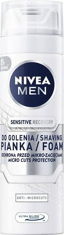 Nivea Men Sensitive Recovery Shaving Foam 200ml - Kosmetika