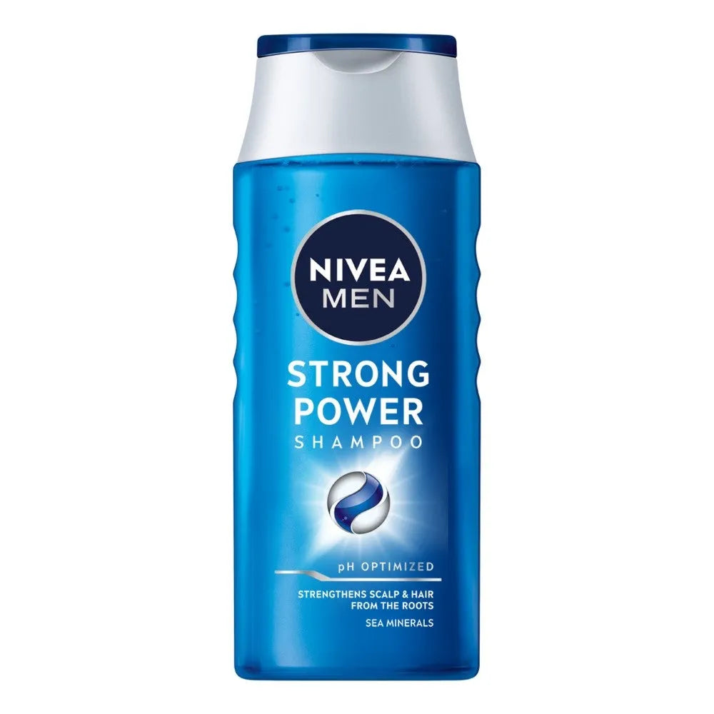 Nivea Men Shampoo for weak and lackluster hair Strong Power 250ml - Kosmetika