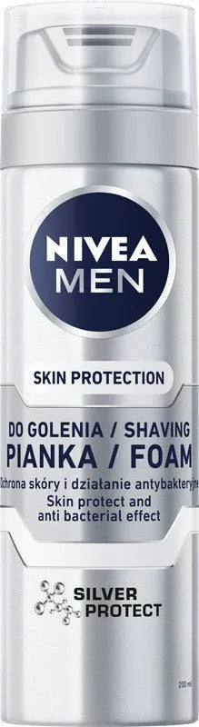 NIVEA MEN SILVER shaving foam - Kosmetika