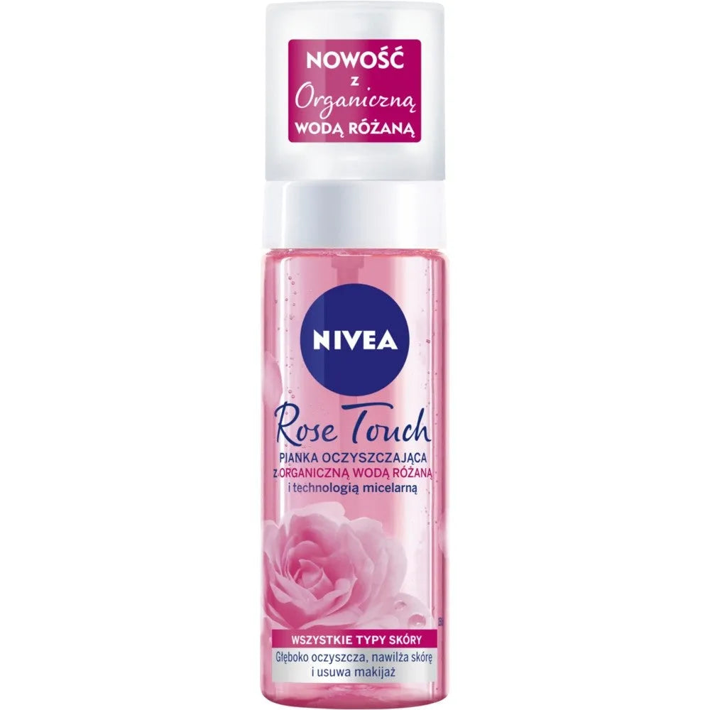 Nivea Rose Touch Facial Cleansing Foam with Organic Water 150ml - Kosmetika