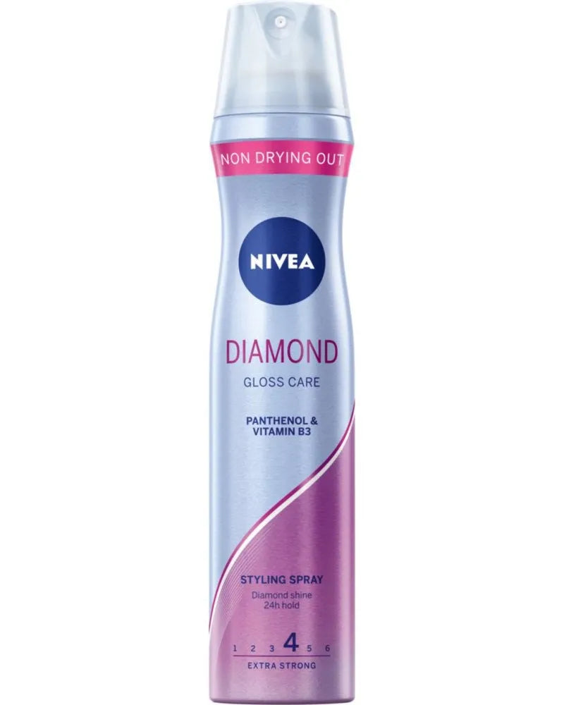 NIVEA Styling Hairspray Diamond Gloss 250 ml - Kosmetika