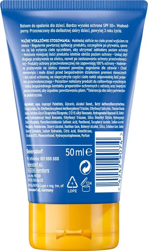 NIVEA SUN Kids Protect Care Children’s Sunscreen Lotion Pocket Size SPF50+ 50 ml. - Kosmetika