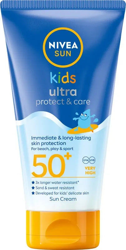 NIVEA SUN Kids Ultra Protect Care Children’s Sunscreen Lotion SPF 50+ 150ml - Kosmetika
