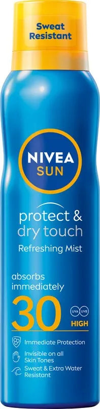 NIVEA SUN Protect Dry Touch Refreshing Sunscreen Spray Lotion SPF30 200 ml - Kosmetika