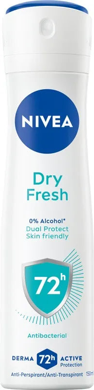 NIVEA Women’s Antiperspirant Spray 72H - Dry Fresh 150 ml. - Higiena