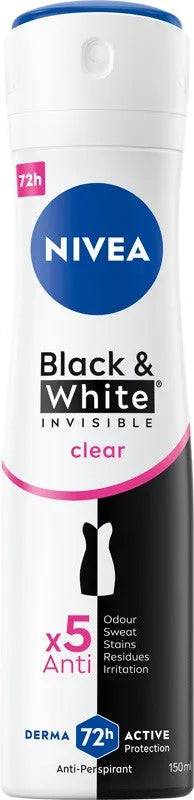 NIVEA Women’s Deodorant Spray INVISIBLE CLEAR - Kosmetika