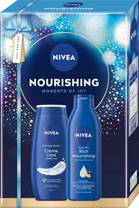 NIVEA Women’s Nourishing Gift Set (Shower Gel 250ml + Body Lotion 250ml) - Kosmetika