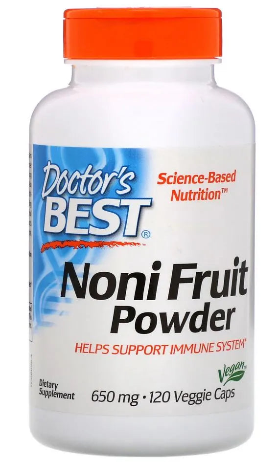 Noni Fruit Powder 650mg - 120 vcaps - Doctor’s Best - Papildai
