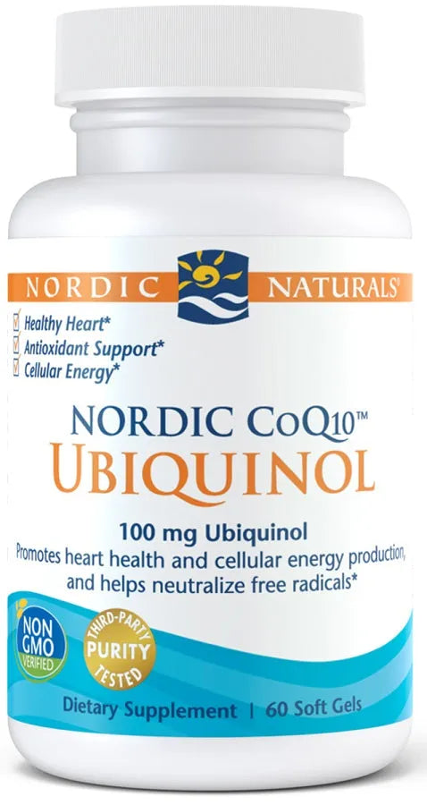 Nordic CoQ10 Ubiquinol 100mg - 60 softgels - Naturals - Papildai