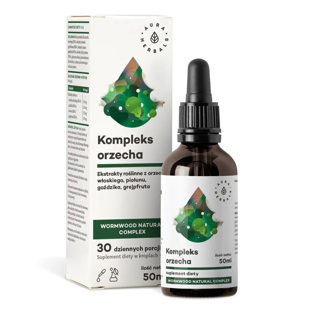 Nut + wormwood complex drops 50 ml - AURA HERBALS - Papildai