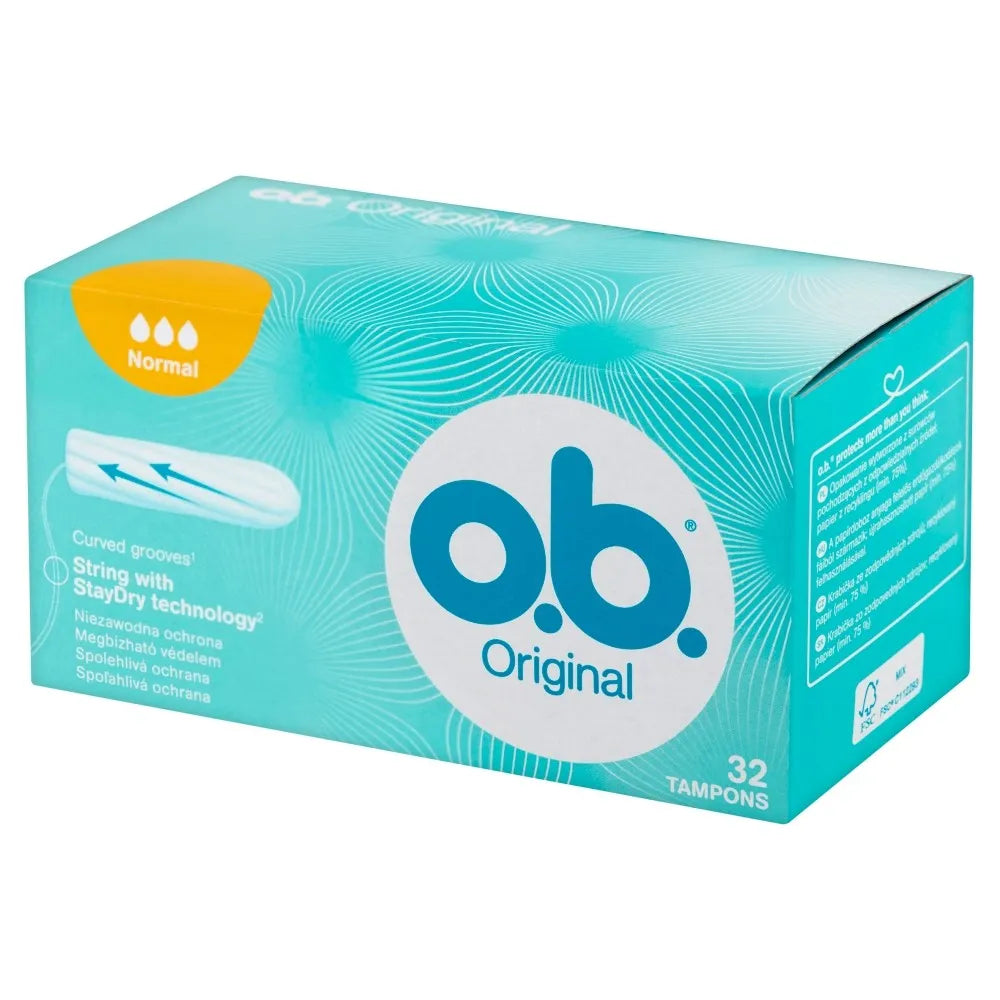 O.B. Original Normal tamponai 1 pakuotė - 32 vnt. - Kosmetika