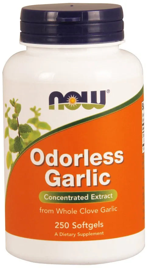 Odorless Garlic - 250 softgels - NOW Foods - Papildai