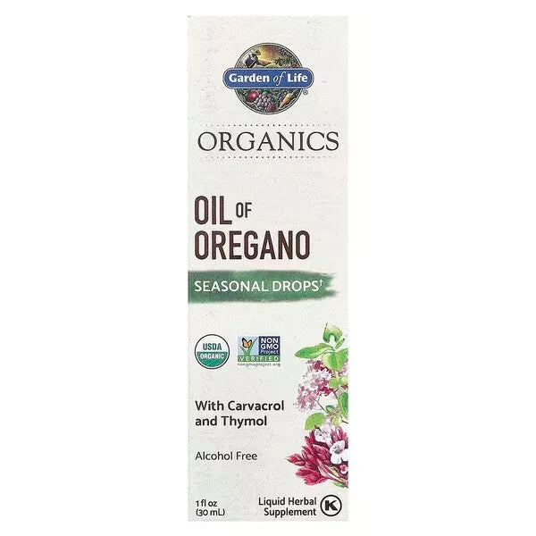 Oil of Oregano - 30 ml - Garden Life - Papildai
